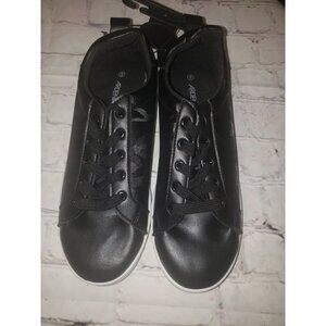 Nwt Ardene Women's Black Camo Lace Up Sneakers Size 8